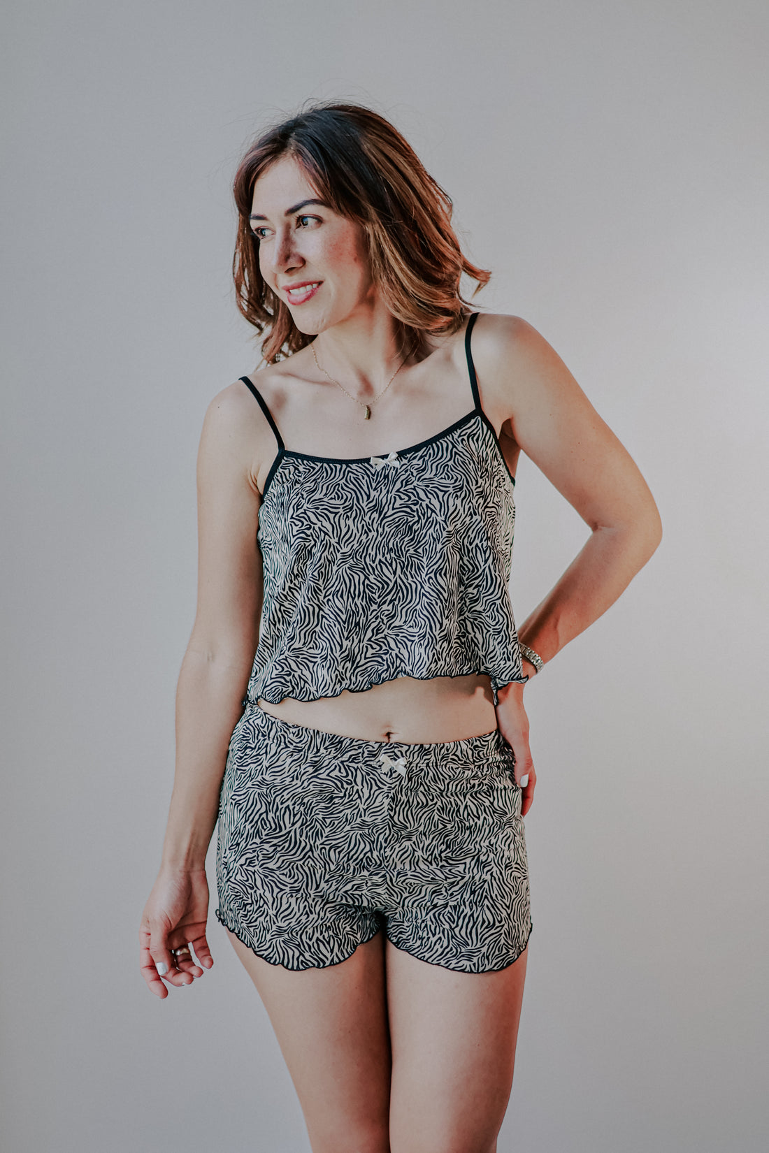 2-piece animal print pajamas